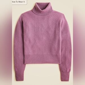 J. Crew Ribbed Cashmere Turtleneck Sweater